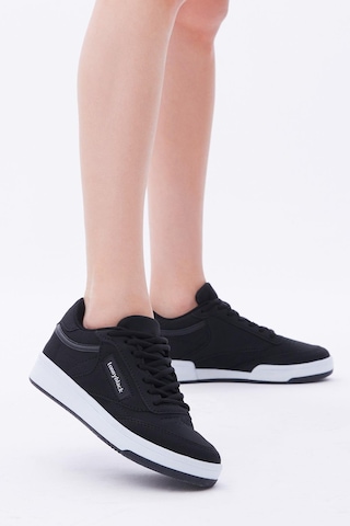 Tonny Black Rahat Kalıp Poli Taban Bağcıklı Unisex Siyah Spor Ayakkabı Tb107-0 Siyah