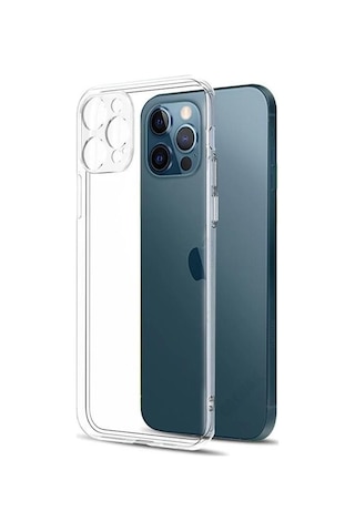 Apple Uyumlu iPhone 12 Pro Kamera Korumalı Şeffaf Silikon Kılıf Apple Uyumlu iPhone 12 Pro Kamera Korumalı Şeffaf Silikon Kılıf