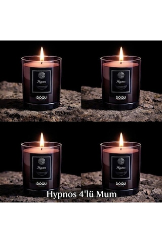 Doqu Home New Hypnoz Kokulu Mum Saydam - 170 Gr Siyah