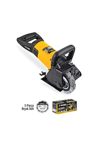 Sgs Sgs5300 Beton Duvar Tuğla Seramik Kanal Açma Makinesi 3000 W Sulu Ve Kuru Kesim