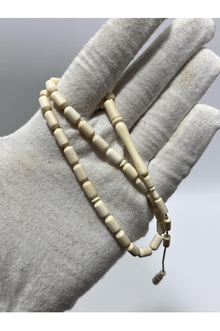 Kesme Fildişi Tesbih 9,10 Gram - Koleksiyonluk Fil Dişi Tespih