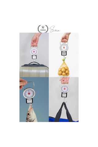 Tartı Hassas Kancalı Valiz Kantarı Pazar Tartısı 35 Kg Yaylı İbreli El Tartısı Metreli Mekanik Baga Diğer