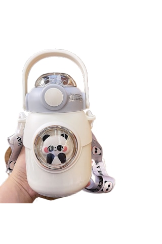 Büyük Kapasiteli 316 Paslanmaz Çelik Termos Bardak Beyaz