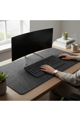 120x45 Cm Mouse Pad Masa Koruyucu Büyük Keçe Oyuncu Matı 3mm Koyu Gri Renk Farklı Ölçüler İçin Mağazamıza Bakınız. Büyük Boylarda L-xl-xxl Ölçülerde Lütfen Masa Ölçünüzü Kontrol Ederek Seçiniz.