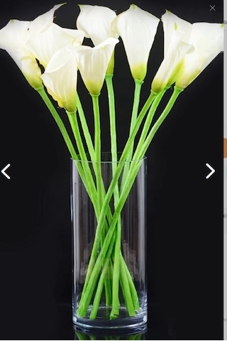Dekoratif Silindir Cam Bambu Canlı Kuru Çiçek Vazo 10x20 Cm