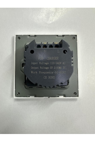 Usb Duvar Prizi 2 Port 220 Volt Usb Çevirici 2 Li Usb Duvar Prizi
