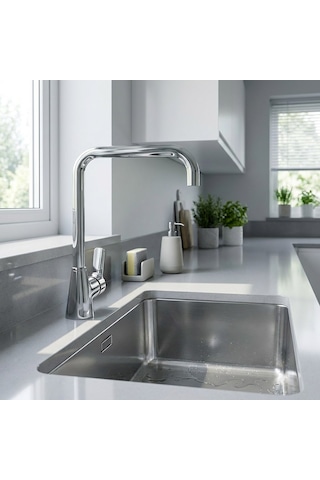 Ideal Standard Idealstream Kuğu Eviye Bataryası-krom krom