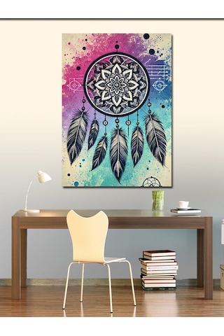 Kanvas Tablo Mandala Ve Düş Kapanı 50cmx70cm