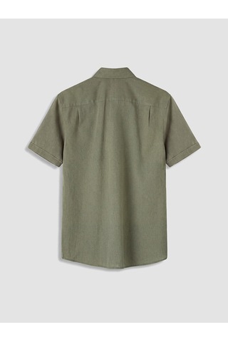 Lcwaıkıkı Classic Haki Regular Fit Kanvas Erkek Gömlek