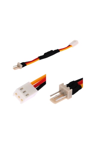 Alkatronik-3 Pin Fan Kablosu Hız Yavaşlatıcı Dirençli 10Cm Bilgisayar Cpu