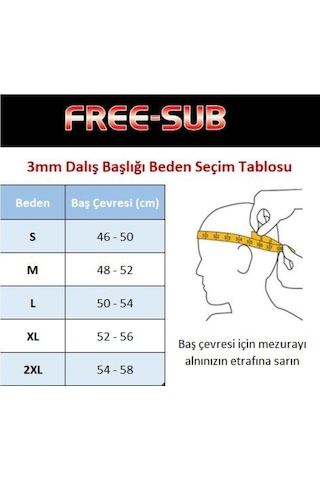 Free-Sub 3Mm Dalış Başlığı (489036281) Çok Renkli