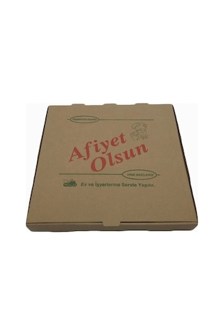 Pizza Kutusu Kraft -kahverengi 100 Lü. 26x26