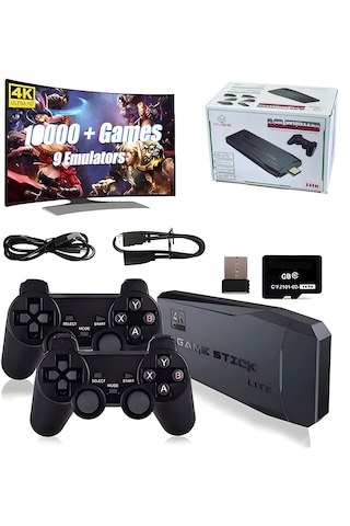 Yues M8 Oyun Konsolu 4k 64 Gb Oyun Yüklü Çift Kollu Hdmi Uyumlu