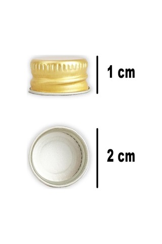 Digithome 6 Lı 50 Ml Gold Metal Kapaklı Cam Zencefil Shot Şişesi Söz Nişan Hediyelik Kolonya Şişesi