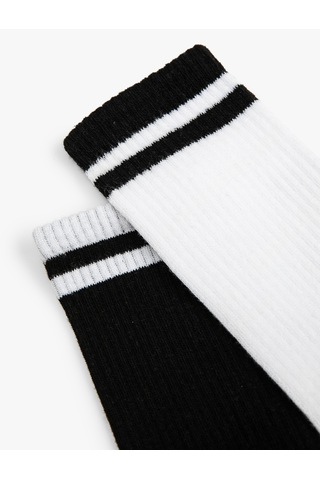 Koton Kolej Soket Çorap Seti 2'li Multıcolor 3sam80131aa Mavi