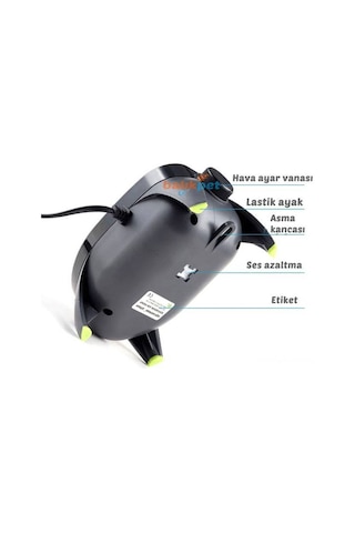 Aquawing 928 Çift Çıkışlı Akvaryum Hava Motoru 5w 2x3 Litre Min
