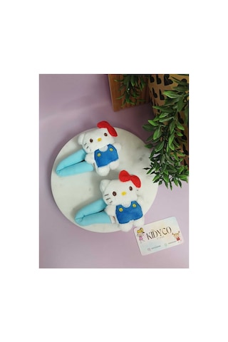 Peluş Figürlü Çıt Çıt Toka 10 Cm 1 Adet Çok Renkli