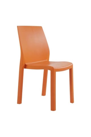 Papatya Yummy Sandalye - Plastik Bahçe Balkon Sandalyesi Turuncu