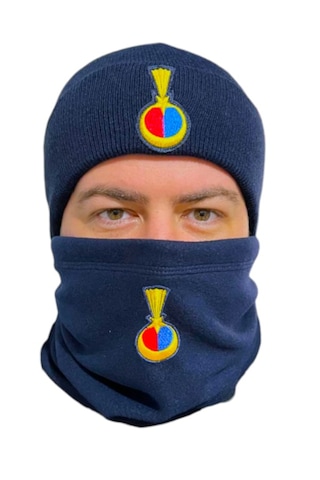 Jandarma Asayiş Lacivert Yün Bere Polar Boyunluk Kesik Eldivenset Lacivert