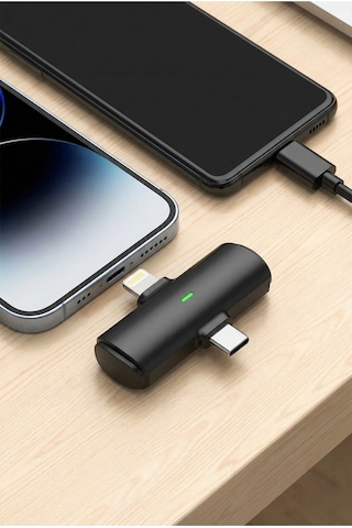 Yaka Mikrofonu Çiftli Kablosuz Lightning & Type-c Uyumlu Profesyonel Gürültü Önleme, Canlı Yayın