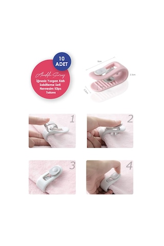 Iğnesiz Yorgan Çarşaf Ve Perde Tutucu Sabitleyici Kaydırmaz Nevresim Örtü Düzenleyici Klips 10 Adet