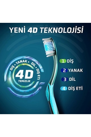 Diş Fırçası 4d White Expert, 7 Zorlu Lekeyi Kaldırma Özelliği