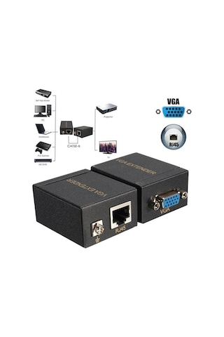 Powermaster Vga Cat5-Cat6 Extender 60Metre Uzatıcı