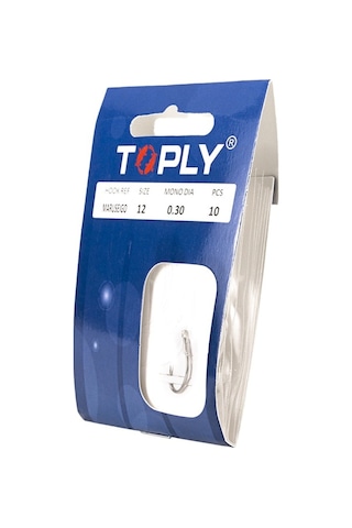 Ebitda 10 Adet Yüksek Karbon Çelik Olta Kancası - 20 Cm Misina - Balıkçılık İçin Uygun