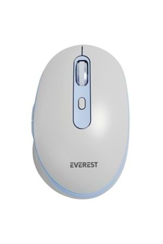 Everest Sm-bt42 Usb Beyaz/mavi 3in1 Bluetooth Ve 2.4ghz Şarj Edilebilir Kablosuz Mouse