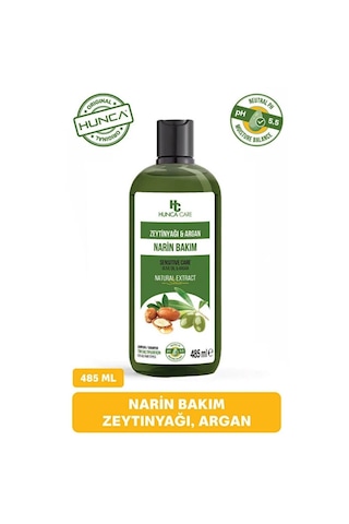 Hunca Care Zeytinyağlı Ve Argan Yağlı Dökülme Karşıtı Saç Bakım Seti Şampuan 485 ML + Saç Kremi 485 ML