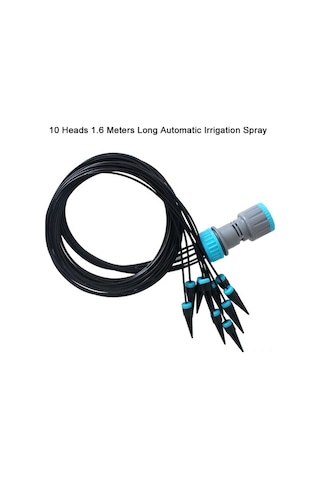 Trendooze Uzunlukta Sulama Sulama Sulama Spreyi Sistemi Otomatik Metre Damla Borusu Başlık Bahçe 10 1.6 No