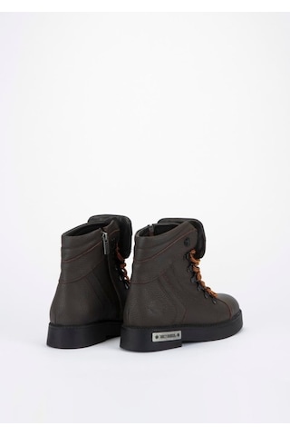Harley Davidson 026g100011 Melfi Brown Baskılı Deri Kadın Bot Kahverengi