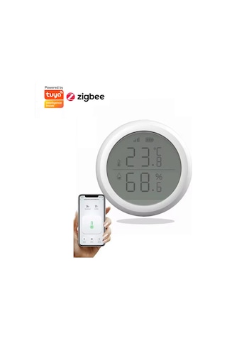 Geeroyoo Tuya Akıllı Zigbee Sıcaklık Ve Nem Sensörü Zeka Sahnesi Gerçek Zamanlı Algılama Termometresi