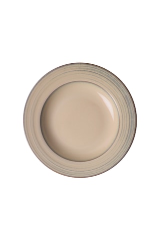 Güral 6 Adet 22 Cm Çukur Yemek Tabağı Reaktif Agate Diğer