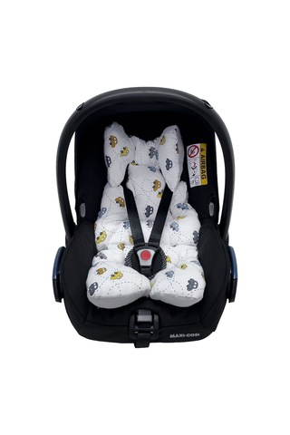 Ezh Collection 8011 Müslin Puset ve Oto Koltuğu Minderi Sarı-Gri