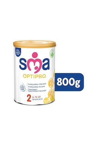 Sma Optipro 800gr No:2 Devam Sütü 6-12 Ay 3 Lü Set