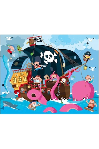 Pirates Giant Puzzle Canlı Renkler