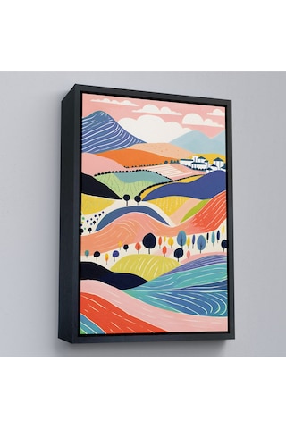 Miyrem^ Canvas Serie Pastel Tonlardaki Minimalist Tablo-7670