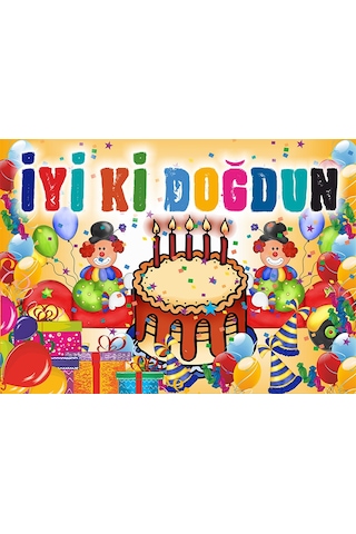 Iyiki Doğdun Afiş - 70 CM X 50 CM