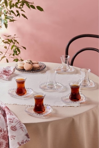 Karaca  Rory 6 Kişilik 12 Parça Çay Seti 130 Ml