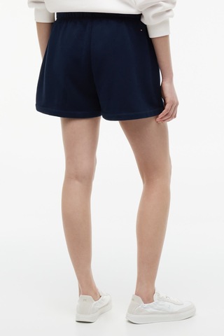 Tommy Hilfiger Varsıty Crest Sweatshort Kadın Mavi Şort - Ww0ww51096
