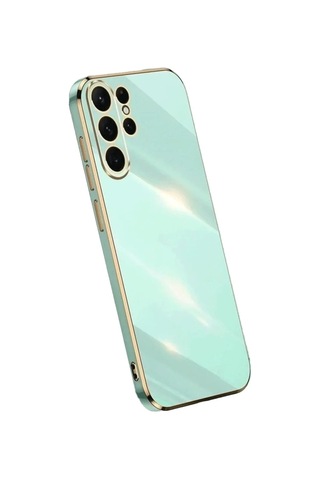 Durukar Samsung Galaxy Uyumlu - S24 Ultra Kılıf Volet Silikon - Açık Yeşil