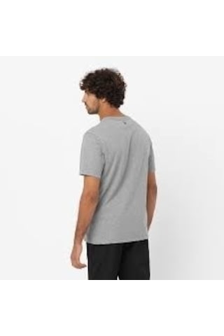 Salomon Sal Logo Perf Ss Tee M Heather Grey T-shırt Lc2245600 001