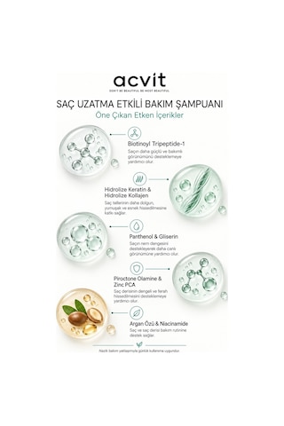 Acvit Saç Uzatma Etkili Şampuan 330 ML