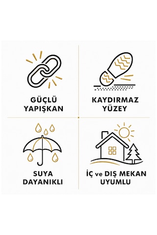 Suya Dayanımlı Siyah Kaydırmaz Bant 24 Mm X 10 Mt 3 Lü Set Maket Bıçağı Hediyeli