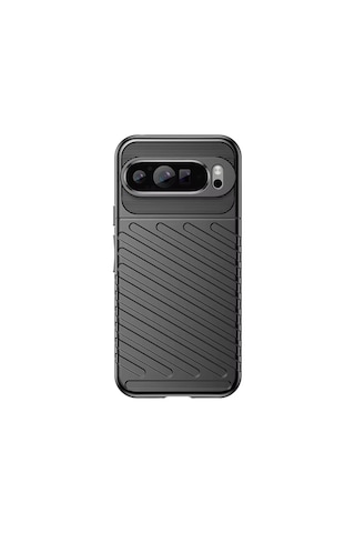 Microcase Google Pixel 10 Pro Xl İle Uyumlu Thunder Serisi Darbeye Dayanıklı Silikon Kılıf - Siyah Al3421 Siyah