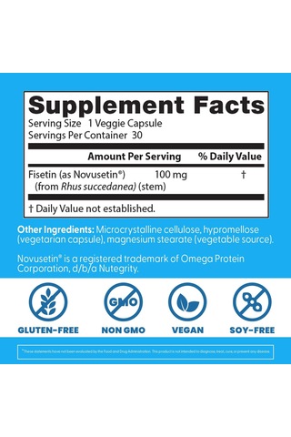 Doctor's Best Fisetin With Novusetin 100 Mg 30 Veggie Kapsül Usa Menşeii Dmmedicineden Orijinal