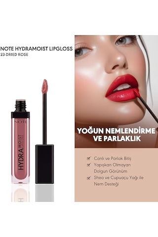 Hydramoist Lipgloss 23 Dried Rose Nemlendirici Dudak Parlatıcısı, Pembe 0