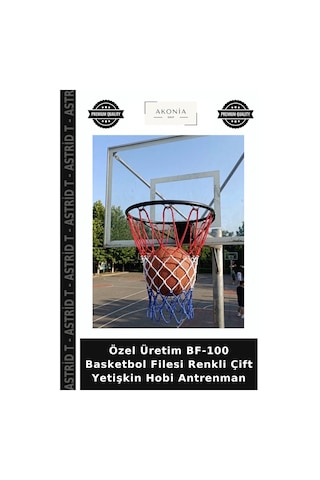 Özel Üretim Bf-100 Basketbol Filesi Renkli Çift Yetişkin Hobi Antrenman