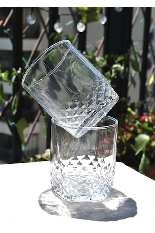 2'li Cam Viski Bardağı Kokteyl Bardak 340 Ml